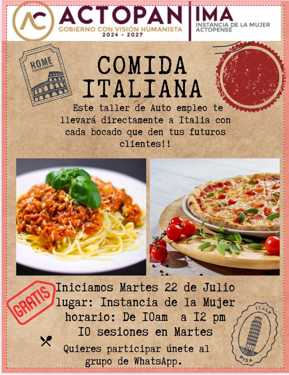 Taller de Cocina Italiana